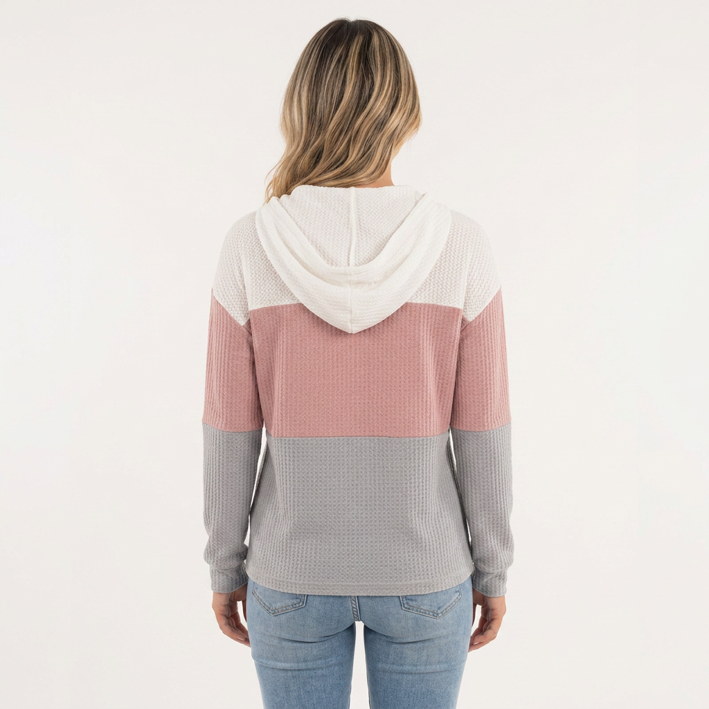 Sudadera Casual Bloques Color