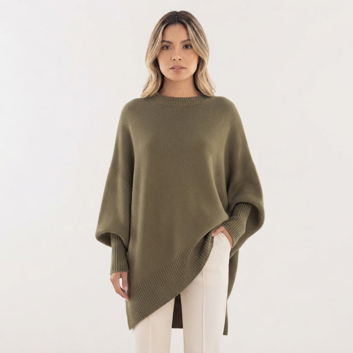Jersey Oversize Dobladillo Asimétrico