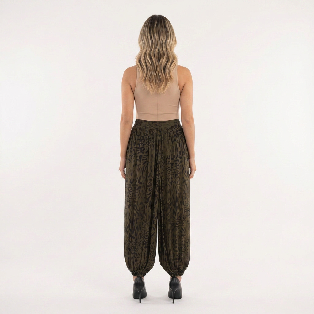 Pantalón Lantern Animal Print Vaporoso