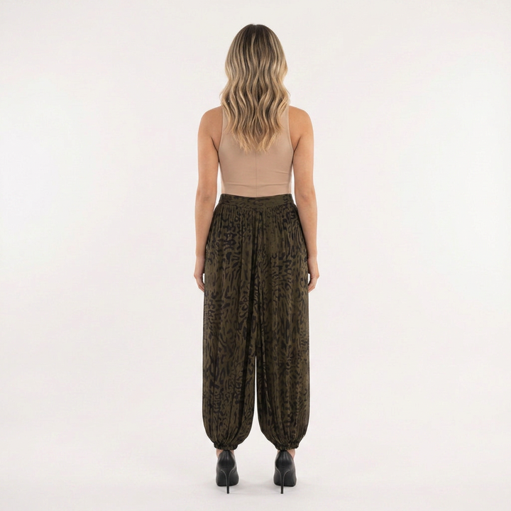 Pantalón Lantern Animal Print Vaporoso