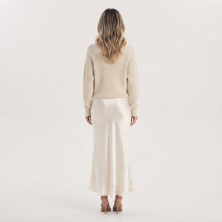 Vestido Midi con Jersey