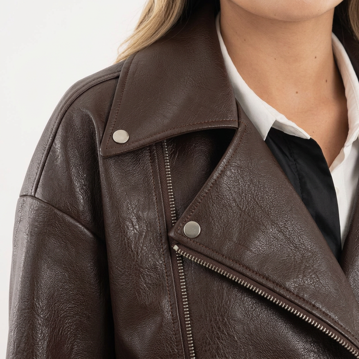 Chaqueta Piel Corta Textura 3D