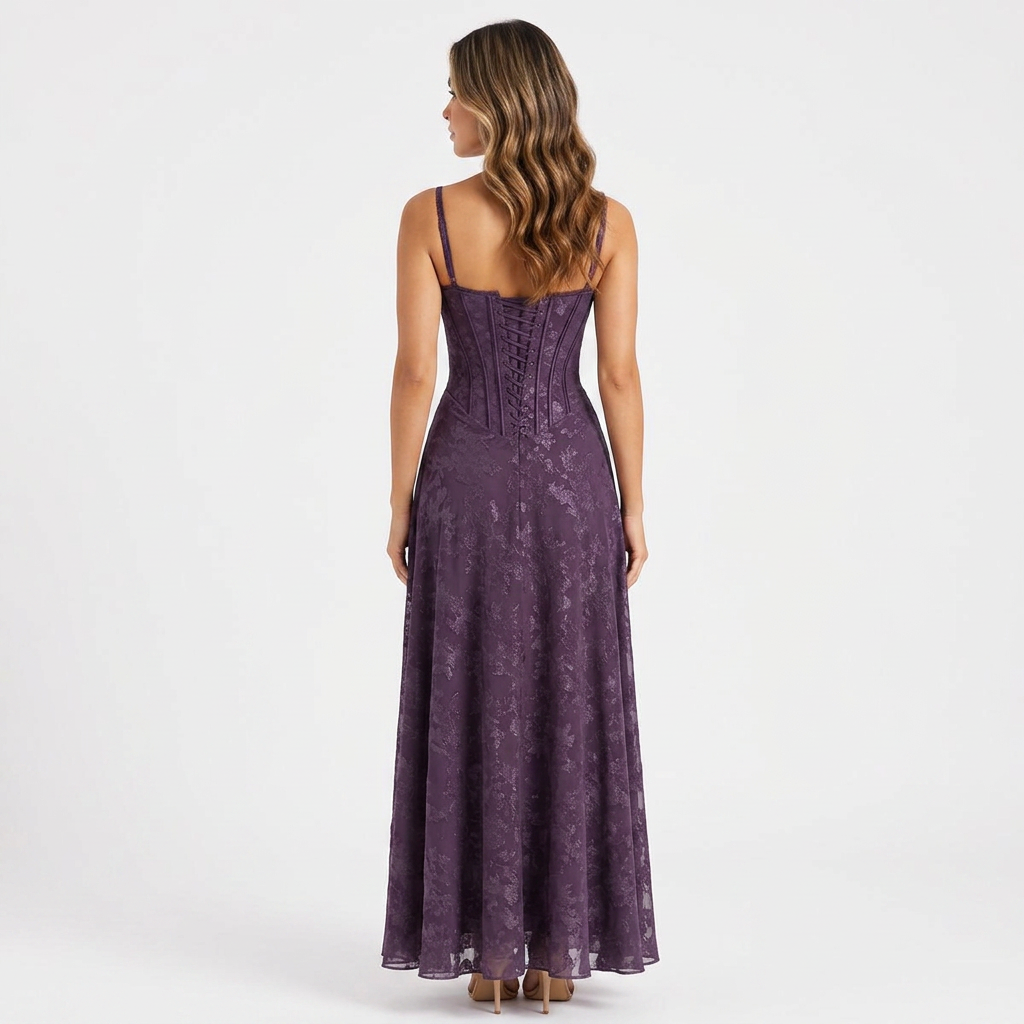 Vestido Fiesta Corsé Floral