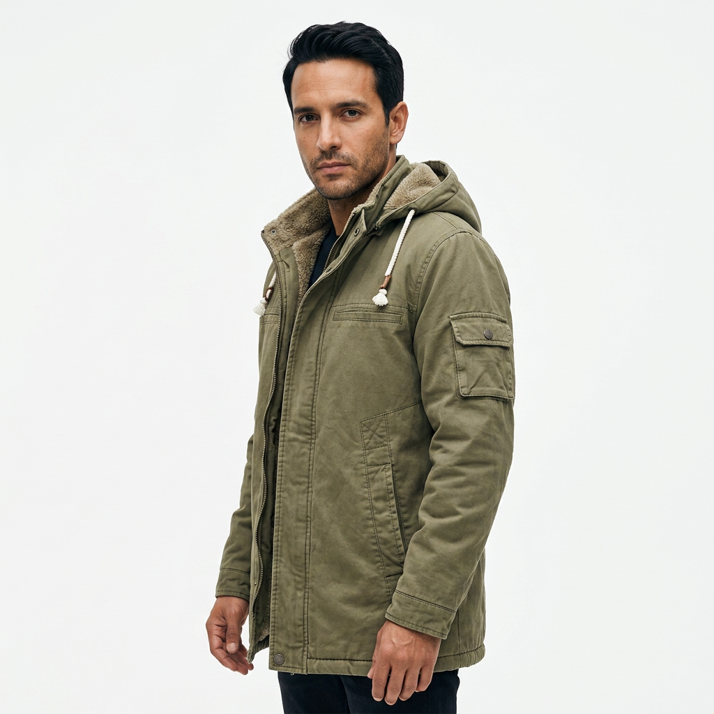 Chaqueta Capucha Forro Polar