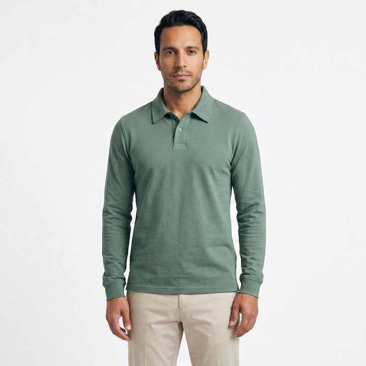 Polo Manga Larga Hombre