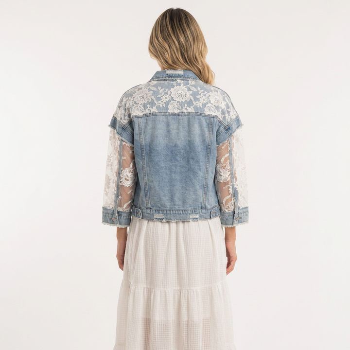Chaqueta Vaquera Parches Mujer