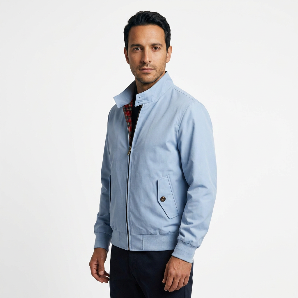 Chaqueta Bomber Forro Cuadros