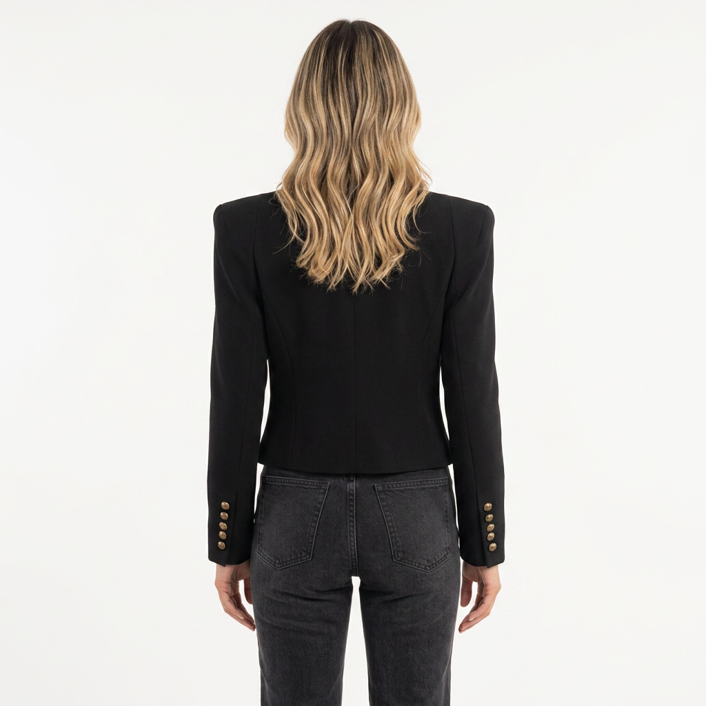 Blazer Corto Militar Tachuelas