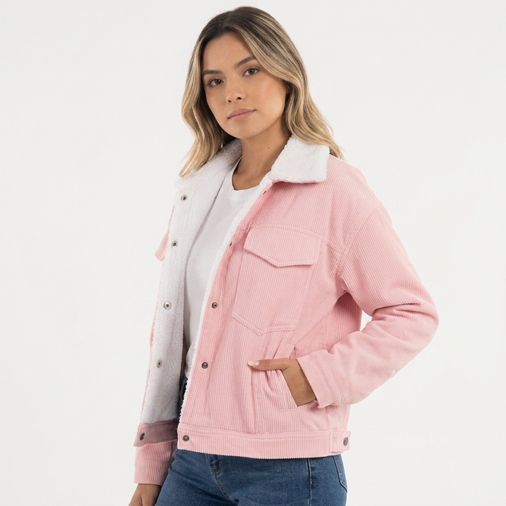 Chaqueta Pana Cuello Vuelto
