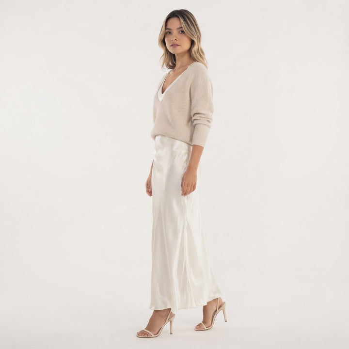 Vestido Midi con Jersey