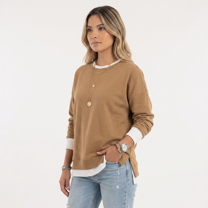 Sudadera Efecto Dos Piezas