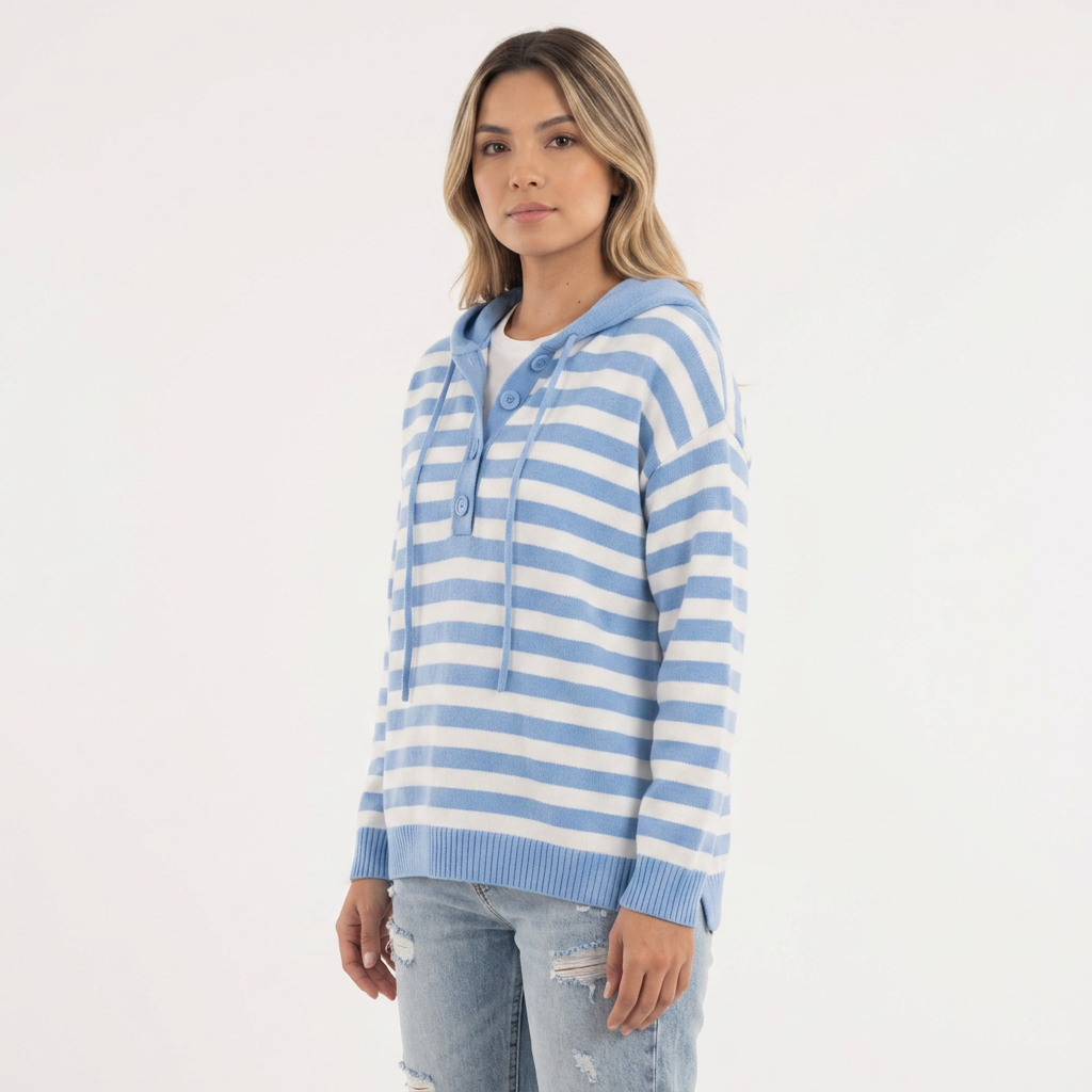 Jersey Capucha Rayas