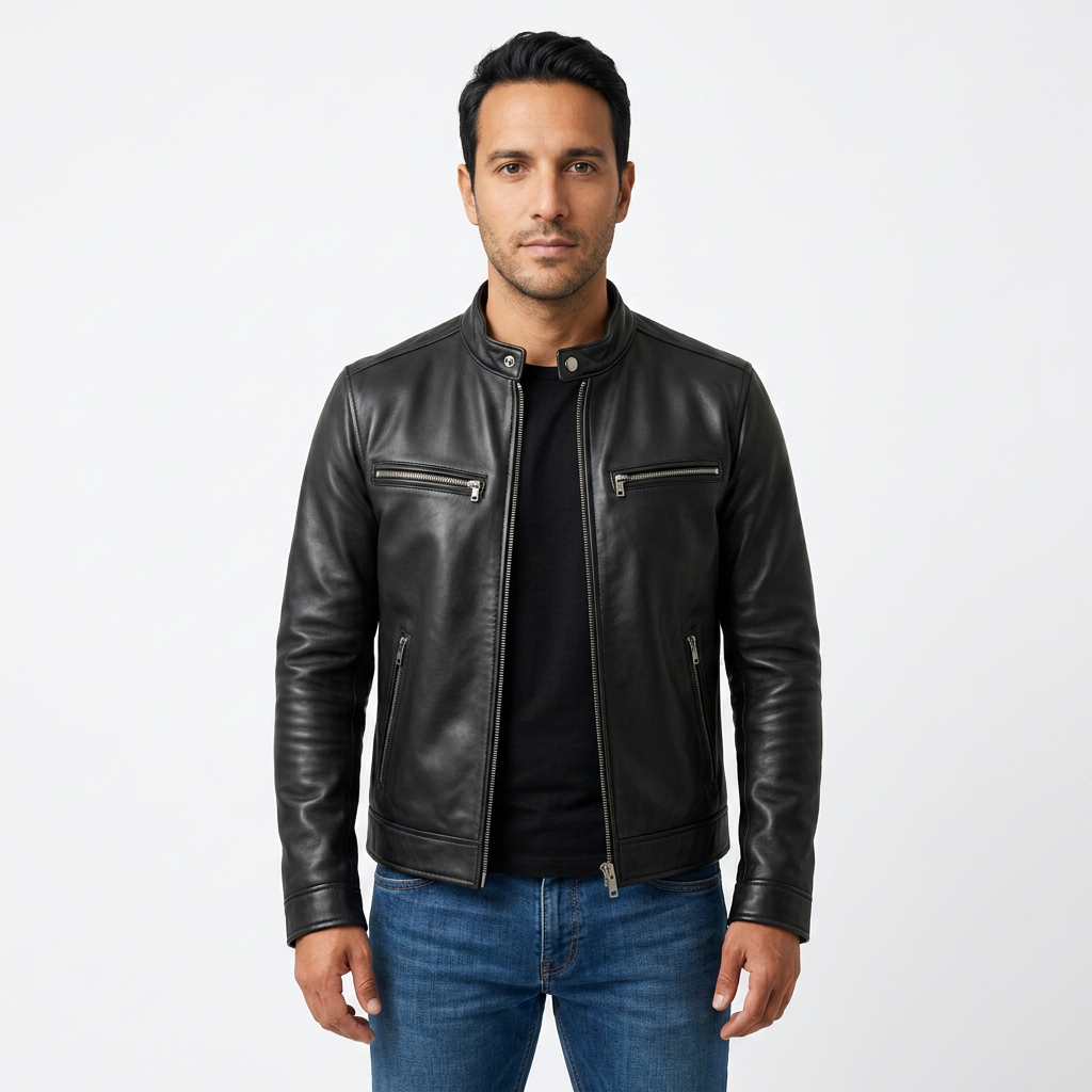 Chaqueta Piel Vintage Hombre
