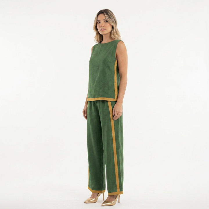 Conjunto Top Pantalón Ancho