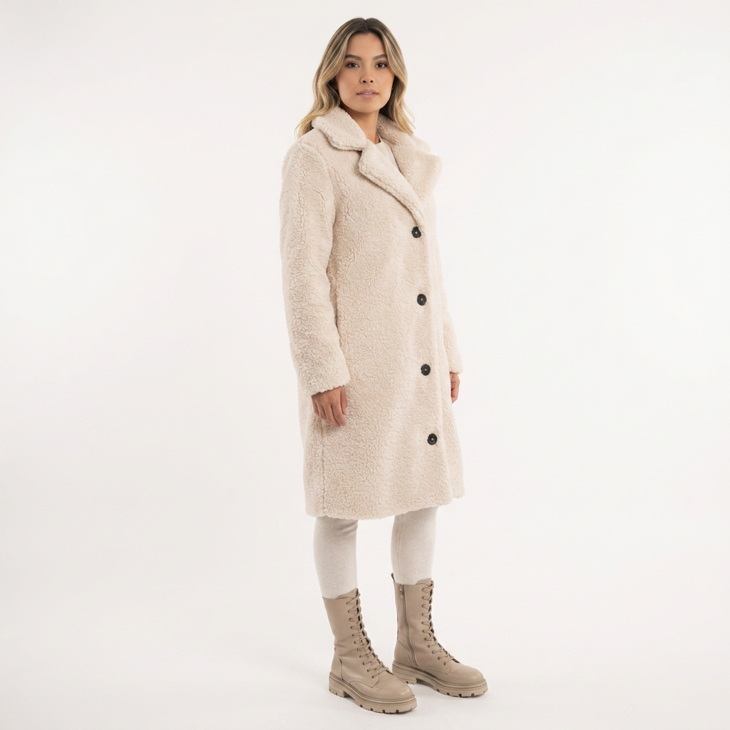 Abrigo Largo Elegante Invierno