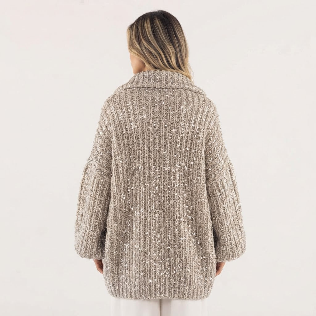 Chaqueta Punto Lentejuelas