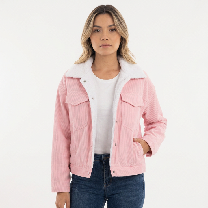 Chaqueta Pana Cuello Vuelto