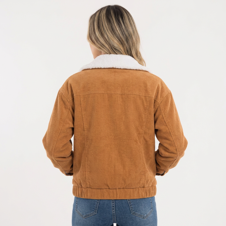 Chaqueta Pana Cuello Vuelto