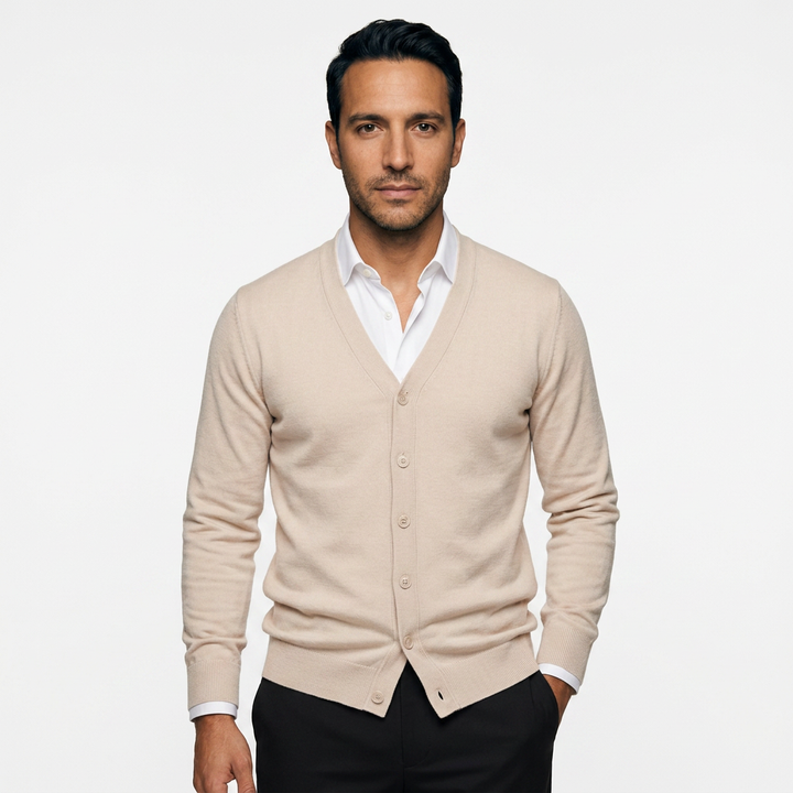 Cárdigan Casual Hombre Botones