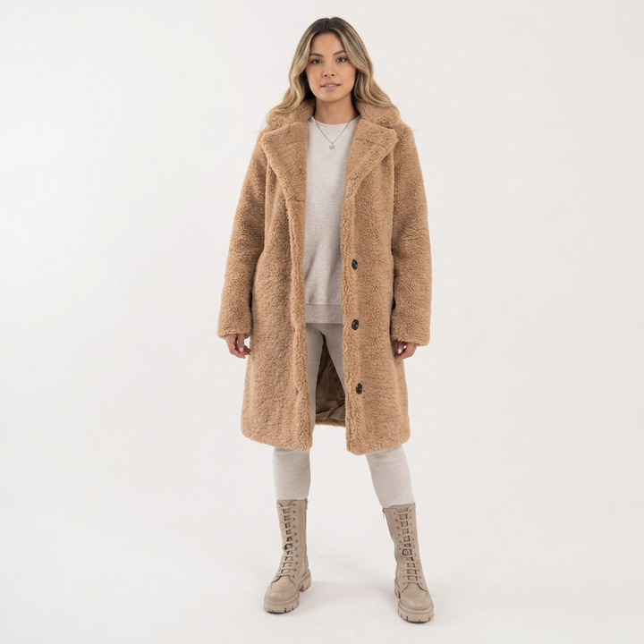 Abrigo Largo Elegante Invierno