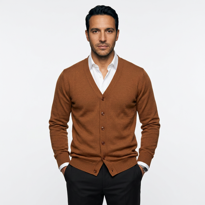 Cárdigan Casual Hombre Botones
