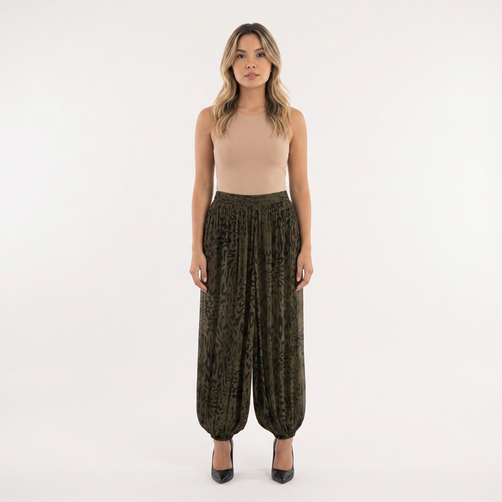 Pantalón Lantern Animal Print Vaporoso