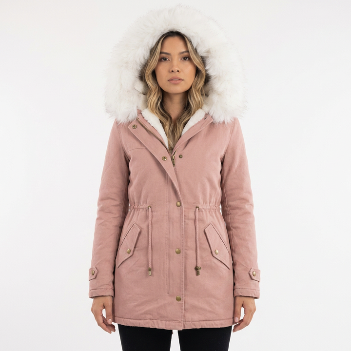 Chaqueta Invierno Capucha Botones