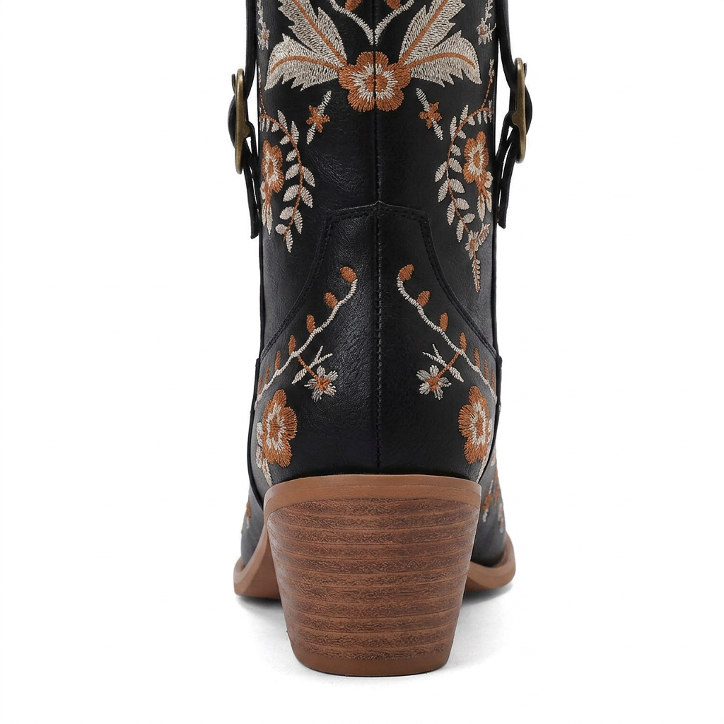 Botas Cowboy Bordadas Rodilla