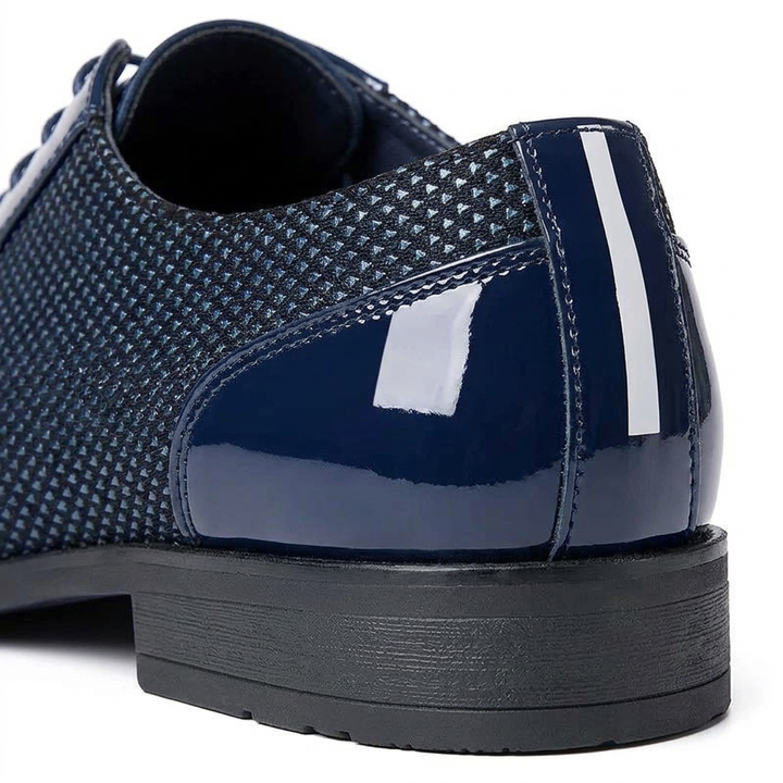 Zapatos Ortopédicas Oxford Charol Hombre