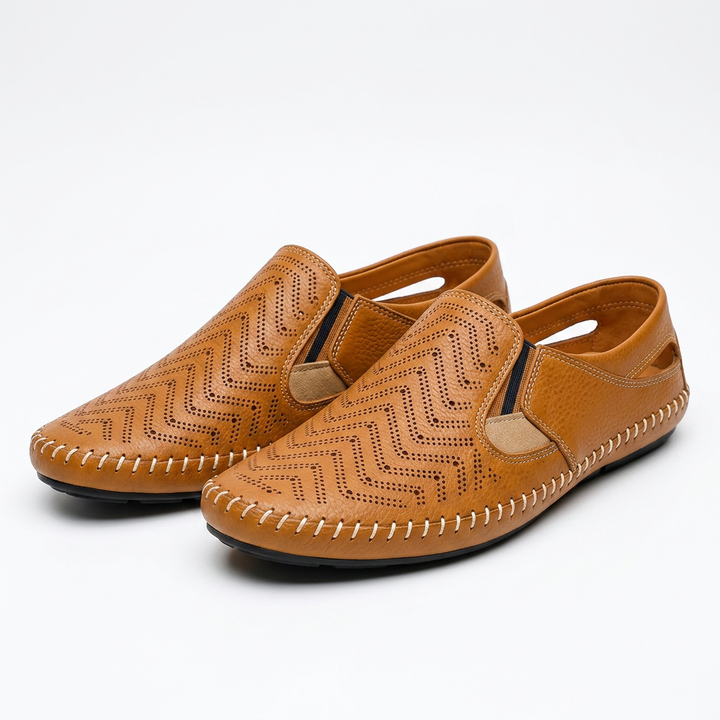 Sandalias Ortopédicas Piel Perforada Hombre
