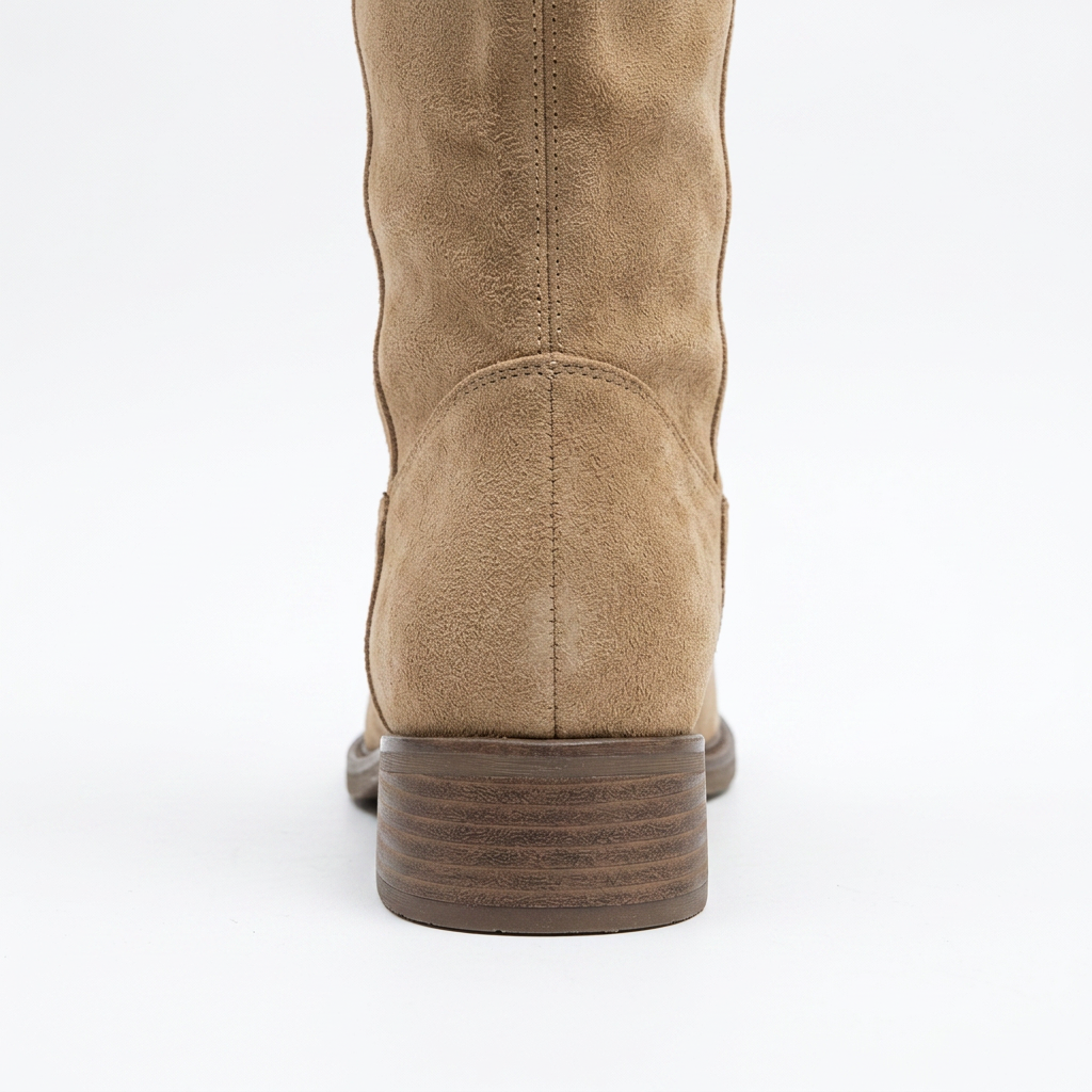 Botas Altas Ante Fruncidas