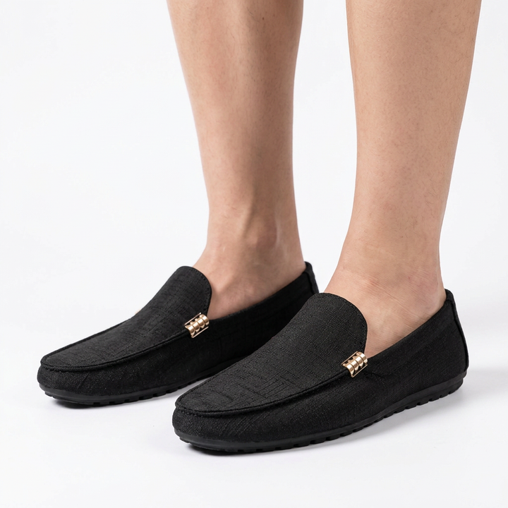 Mocasines Ortopédicas Lona Slip-On Hombre