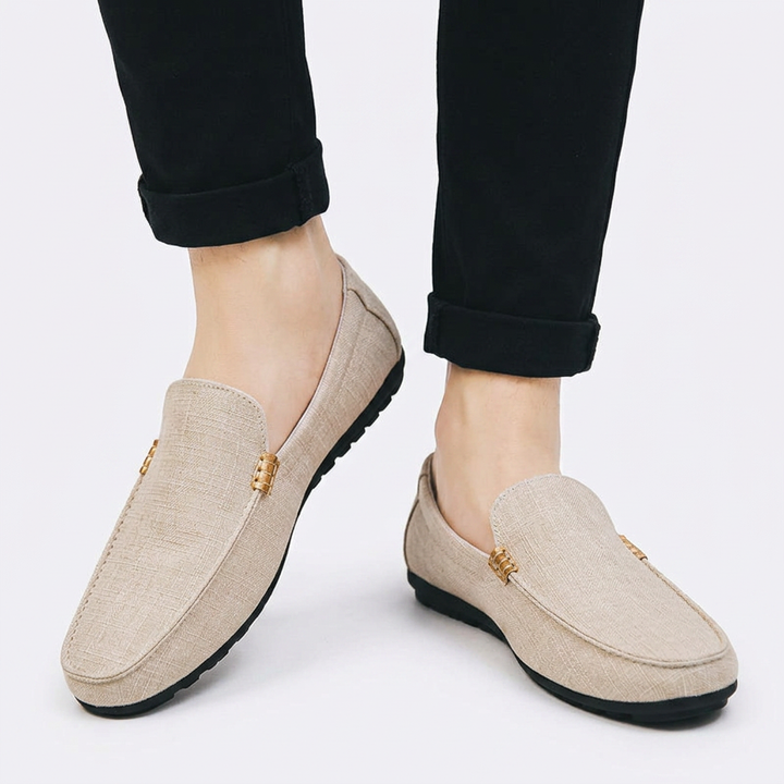 Mocasines Ortopédicas Lona Slip-On Hombre
