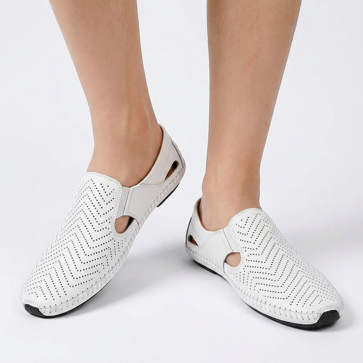 Sandalias Ortopédicas Piel Perforada Hombre