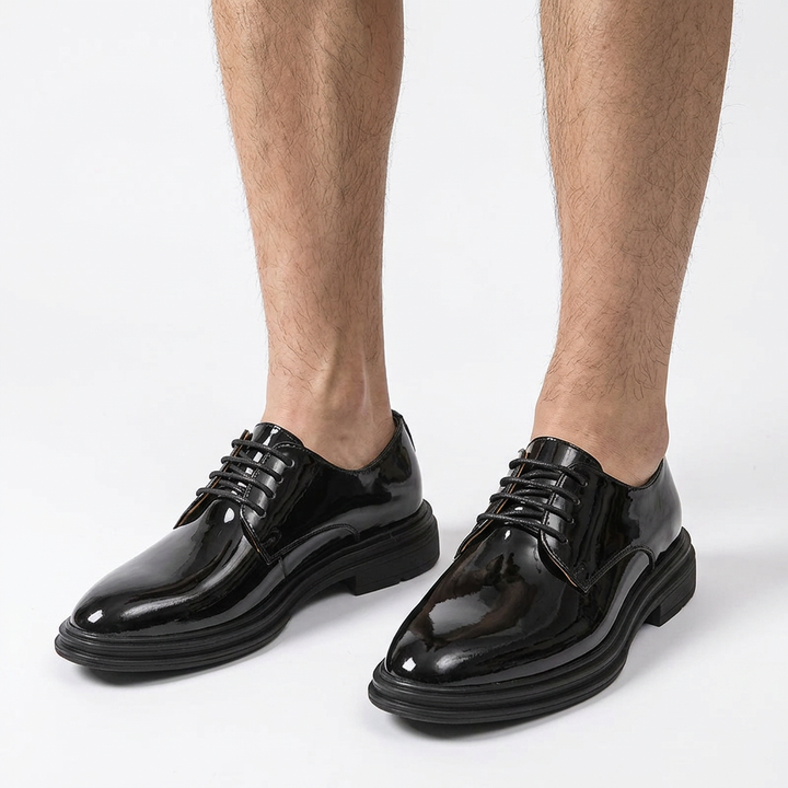 Zapatos Ortopédicas Derby Charol Hombre