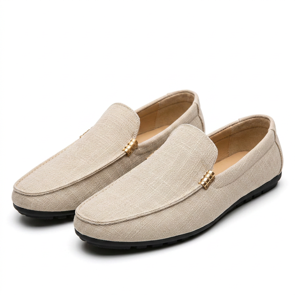 Mocasines Ortopédicas Lona Slip-On Hombre
