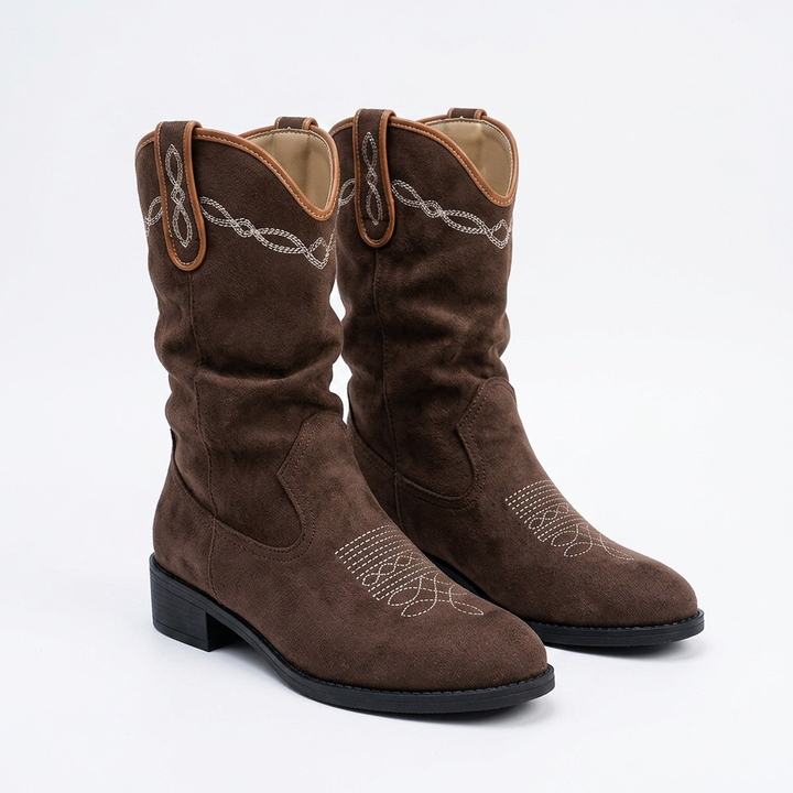 Botas Cowboy Bordado Vintage