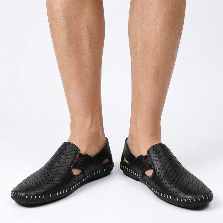 Sandalias Ortopédicas Piel Perforada Hombre