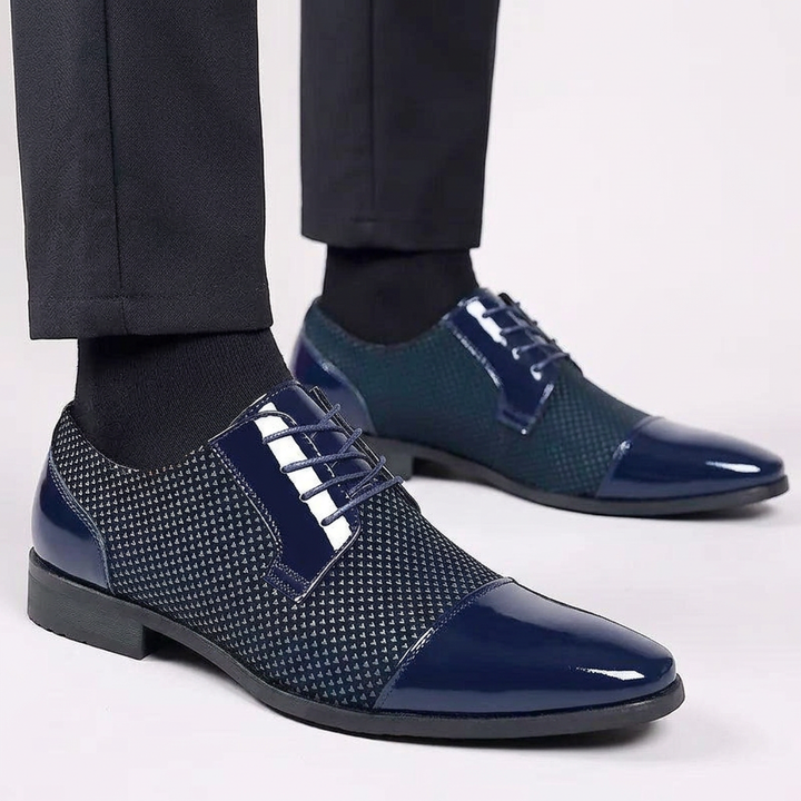 Zapatos Ortopédicas Oxford Charol Hombre