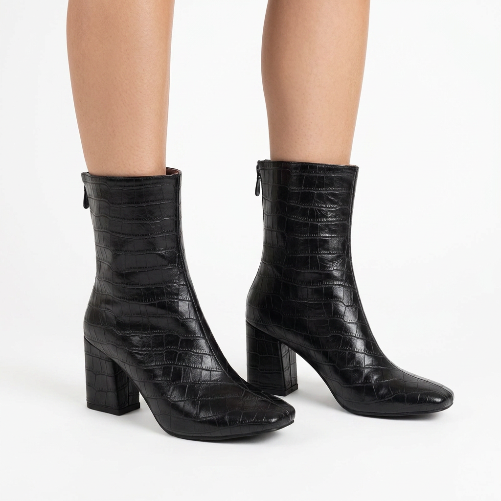 Botas Elásticas Puntera Cuadrada