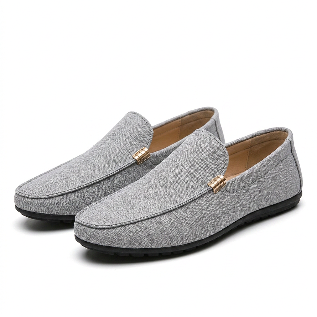 Mocasines Ortopédicas Lona Slip-On Hombre