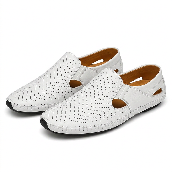 Sandalias Ortopédicas Piel Perforada Hombre