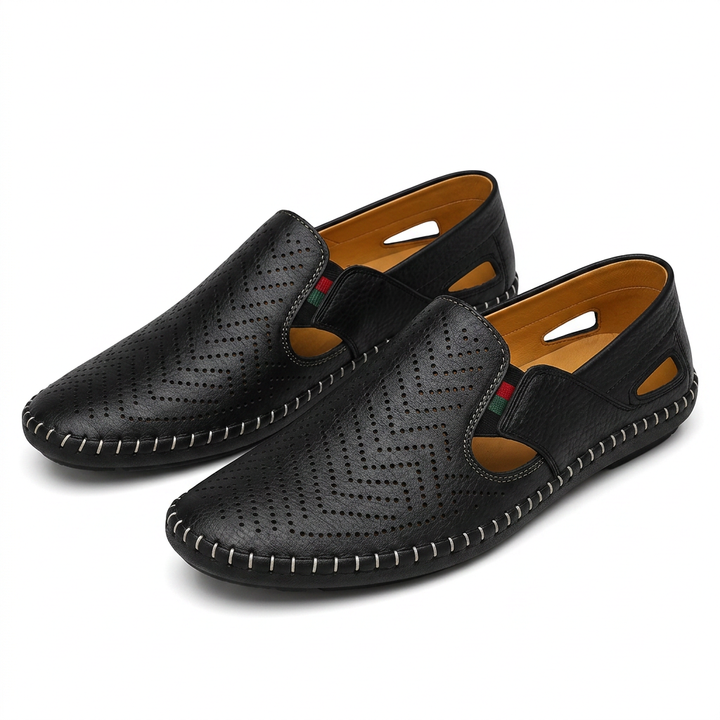 Sandalias Ortopédicas Piel Perforada Hombre