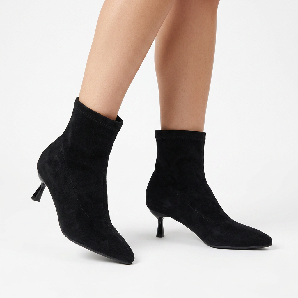 Botines Puntera Puntiaguda Tacón Aguja