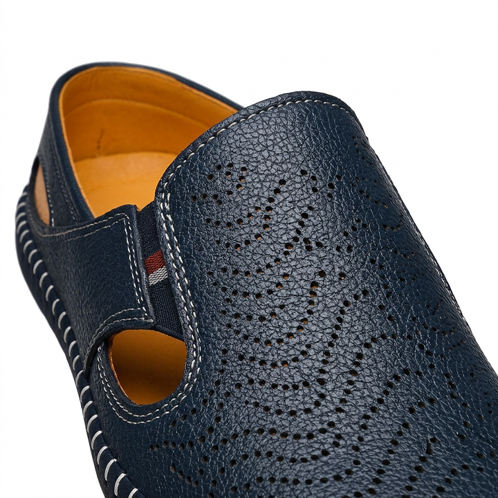 Sandalias Ortopédicas Piel Perforada Hombre