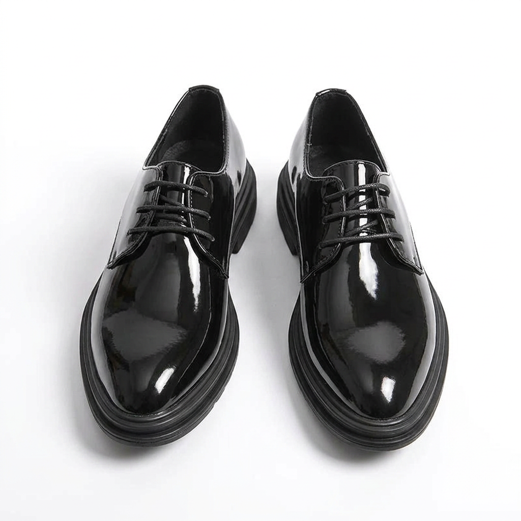 Zapatos Ortopédicas Derby Charol Hombre