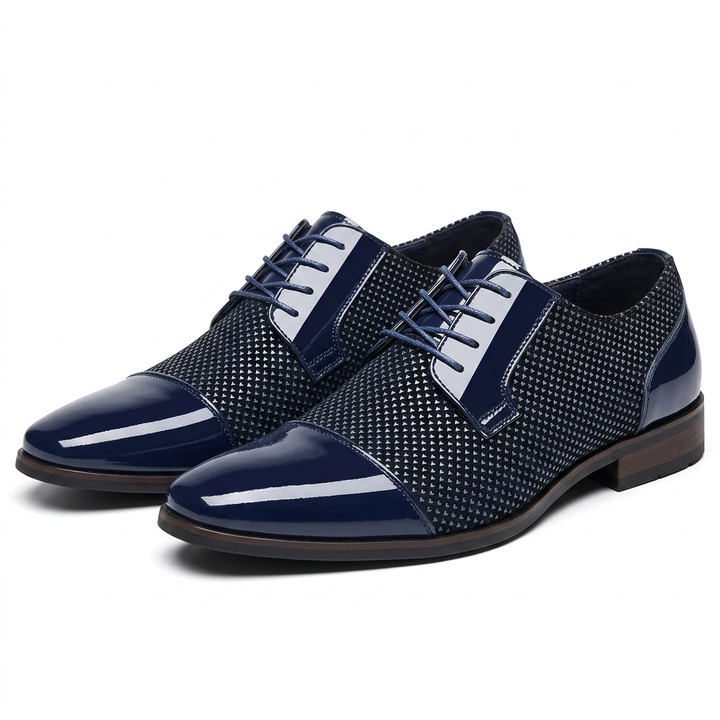 Zapatos Ortopédicas Oxford Charol Hombre