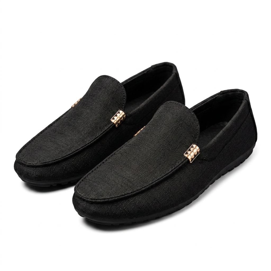 Mocasines Ortopédicas Lona Slip-On Hombre