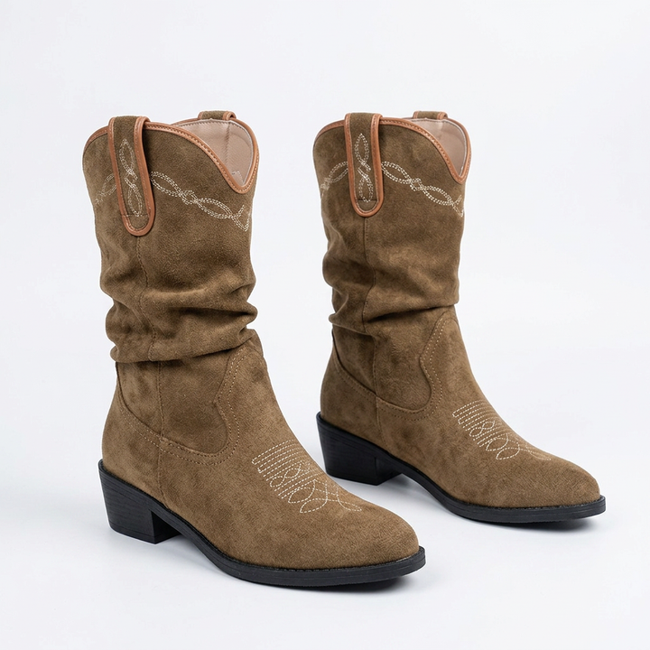 Botas Cowboy Bordado Vintage