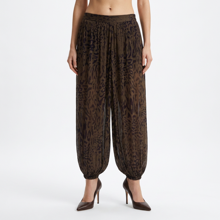 Pantalón Lantern Animal Print Vaporoso